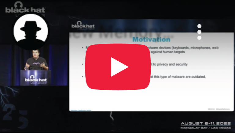 New Memory Forensics Techniques to Defeat Device Monitoring Malware at Black Hat